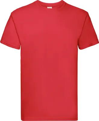 Produktbild von Fruit Of The Loom Herren Super Premium Kurzarm T-Shirt BC333 (2XL) (Rot)