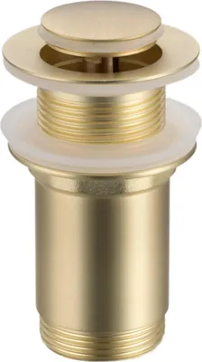 Produktbild von Balneo | Stöpsel Klick-Klack E | Universell ohne Überlauf Messing G1 1/4 gold