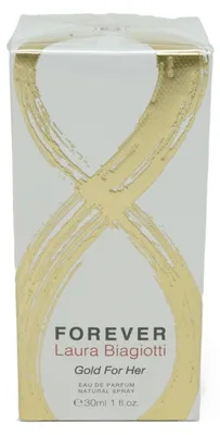 Produktbild von Laura Biagiotti Forever Gold For Her, Frauen, 30 ml, Schwarze Johannisbeere, Ingwer, Pflaume, Jasmin, Tuberose, Canangabaum, Bernstein, Sandelholz, Vanille, Spray