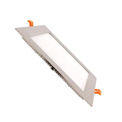 Produktbild von LED Einbaustrahler flach 18W Eckig SuperSlim Ausschnitt 205x205 mm Silber 4000K Neutralweiß
