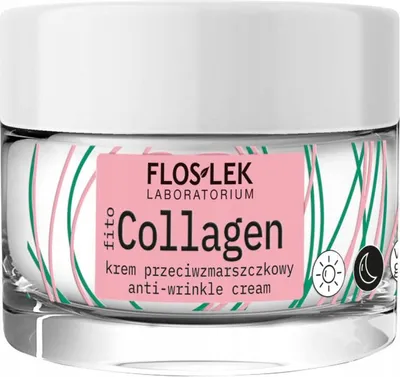 Produktbild von Floslek fitoCOLLAGEN Anti-Falten-Creme mit Phytokollagen für Tag und Nacht 50 ml / 2062