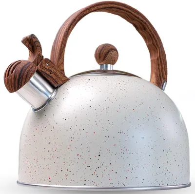 Produktbild von Edelstahl Wasserkessel 2,5 L mit Pfeife für Gas, Induktion, Glaskeramik