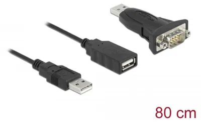 Image de DELOCK Adapter USB 2.0 Typ-A zu 1 x Seriell RS-232 D-Sub 9