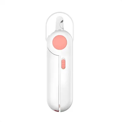 Produktbild von Nagelknipser mit Led-Licht Nagelfeile und Spritzfest Krallenzange Krallenschneider Krallenschere für Hunde Katzen Kaninchen und Weitere Rosa