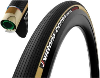 Image de Vittoria Corsa Control boyau 28x1.10 pouces noir beige pliable