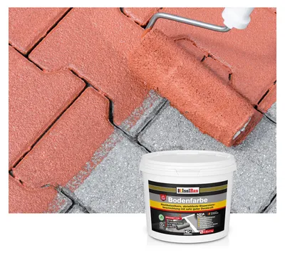 Produktbild von Isolbau Bodenfarbe Ziegelrot 4 kg Betonfarbe Bodenbeschichtung Keller Garage wasserfest