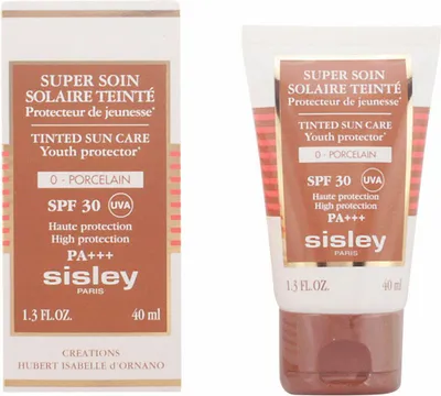 Imagen del producto de Sisley Super Soin Solaire Facial, protector solar facial SPF 30, para el rostro, 40 ml, apto para todo tipo de piel, ideal para pieles claras, para todas las edades, formato: tubo