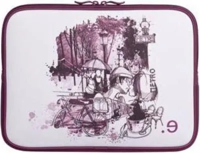 Produktbild von be.ez, Hülle für MacBook Pro 15“ LA Edition Kleid ‚I LOV PARIS‘ mit Reißverschluss, Mehrfarbig