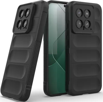 Produktbild von Handyhülle für Xiaomi 14 Weich TPU Silikon Stossfest Anti-rutsch Hülle Schwarz