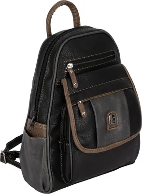 Produktbild von Cityrucksack Damenrucksack Tagesrucksack Stadt Rucksack Bagpack SCHWARZ-GRAU (15119)