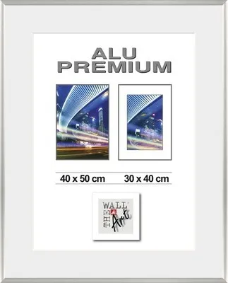 Produktbild von Bilderrahmen Alu Duo silber 40x50 cm