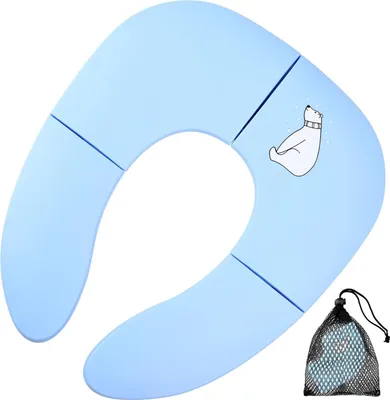 Produktbild von Faltbarer Toilettensitz Kinder Toilettensitz,Reise Klappbar WC Sitz Kinder,Toilettensitz Kinder Unterwegs,Toilettentrainer Sitzverkleinerer Toilette