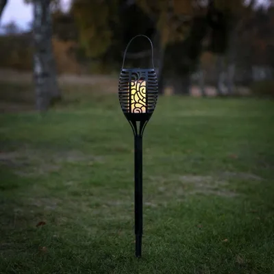 Zdjęcie produktu dla Star Trading Torch Flame, Oświetlenie naziemne, Czarny, IP44, Ogród, Czujnik zmierzchu, 1 szt.