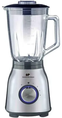 Zdjęcie produktu dla Continental Edison CEBL1000IN, Blender stołowy, 1,5 l, 1000 W, Srebrny, Przezroczysty