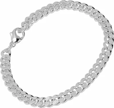 Produktbild von Armband 925 Sterling Silber 22cm Panzerkette fach diamantiert Damen Armkette Neu