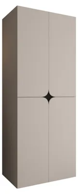 Produktbild von MIRJAN24 Kleiderschrank Espresso 80, Kleiderschrank, Garderobe (Farbe: Cashmere, Größe: 80 cm)