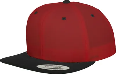 Produktbild von FLEXFIT 6089MT | Classic Snapback 2-Tone Cap - Farbe: Red/Black - Größe: One Size