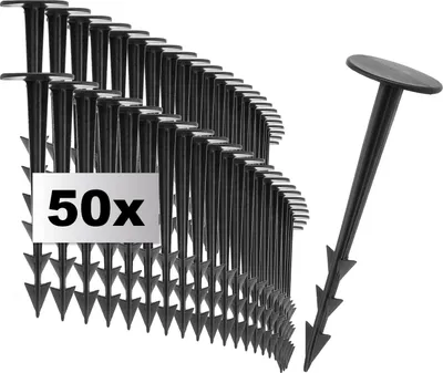 Produktbild von com-four® 100x Befestigungsstifte für den Boden - Erdanker aus Kunststoff