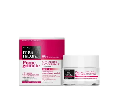 Obrázek produktu pro Mea Natura Denní krém na obličej Granátové Jablko 50ml SPF15