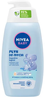 Obrázok produktu pre Nivea Baby Jemný telový a vlasový šampón 450 ml