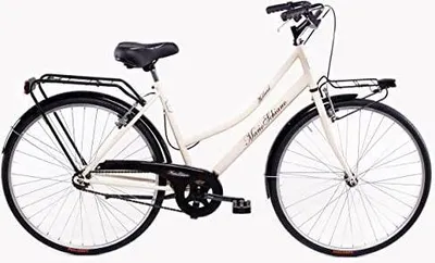 Produktbild von F.lli Schiano Mario Schiano Hollandrad 26" – Stadtrad, Unisex, 26"-Räder, 1-Gang-Schaltung, Stahlrahmen, Mit Zubehör – Farbe Creme