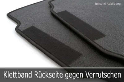 Produktbild von Fußmatten Nissan Micra K12 Original Qualität Velours Automatten, Schwarz, 4-teilig