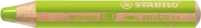 Produktbild von STABILO Multitalentstift woody 3 in 1 rund hellgrün