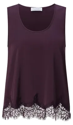 Produktbild von Rich & Royal Satin Top with Lace mulberry 36