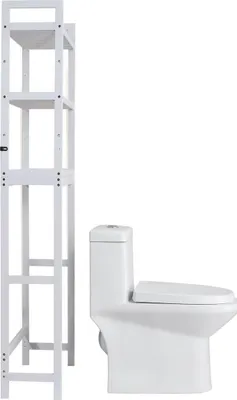 Immagine prodotto di Scaffale da bagno a 3 ripiani sopra il WC Organizer salvaspazio