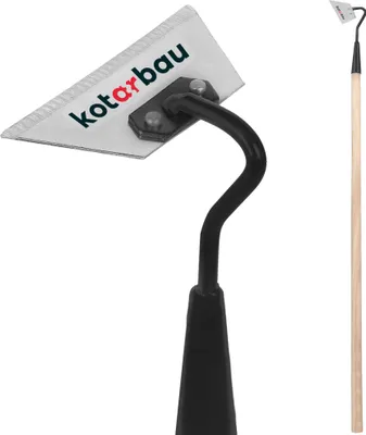 Produktbild von KOTARBAU® Beethacke Trapezform 120 mm - 55 mm mit Stiel 95 cm Gartenhacke Unkrauthacke Pflanzhacke Gartenwerkzeug zum Umpflanzen Jäten Gartenpflege