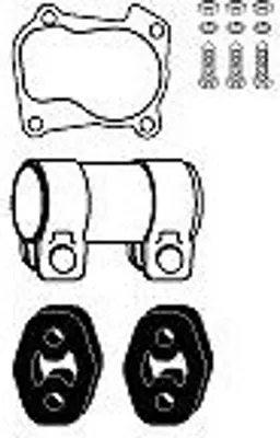 Produktbild von HJS Montagesatz Katalysator 82 11 3234 für VW POLO (9N)