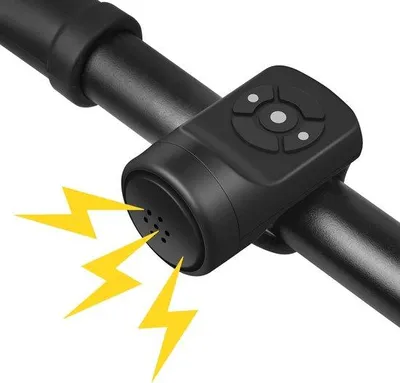 Produktbild von Elektrische Fahrradschelle, wasserdicht IPX4, elektronische Fahrradschelle, 22,2 - 31,8 mm, für Fahrräder, Scooter, MTB, BMX, schwarz