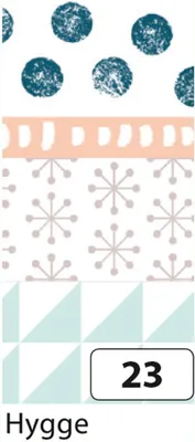 Produktbild von folia 26423 - Washi Tape, Klebeband aus Reispapier, 4er Set - ideal zum Verzieren und Dekorieren