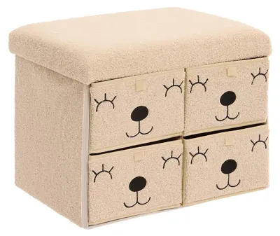 Produktbild von Eazy Living Pouf + Aufbewahrungsbox Camelia Beige