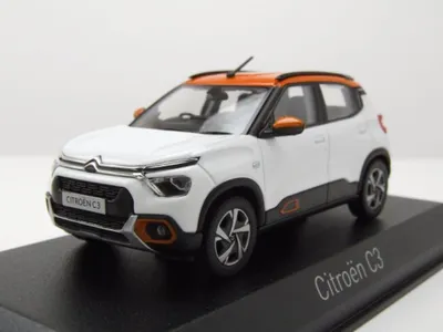 Produktbild von Norev 155221 Citroen C3 2021 weiß orange 1:43