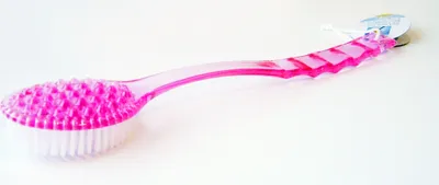 Produktbild von BADEBÜRSTE MASSAGEBÜRSTE 35cm Körperbürste Saunabürste Rückenbürste 26 (Rosa)