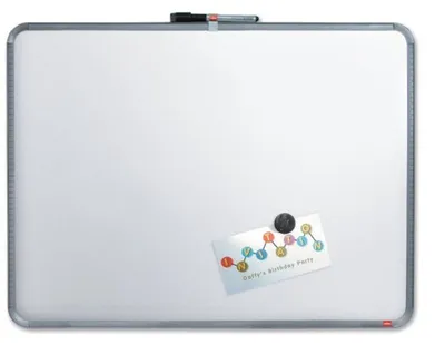 Produktbild von Nobo Slimline Whiteboard 58x43 cm magnetisch Wandmontage silber