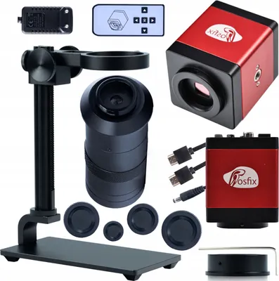 Image de Rosfix Mikroskop cyfrowy z kamerą Draco Pro KMDRP-HDMI-VGA z platformą i obiektywem ODM-100X