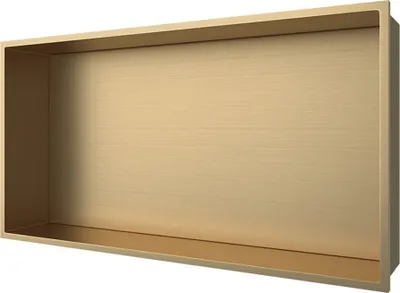 Produktbild von Aloni Wandnische Edelstahl gold gebürstet rostfrei 300x600x100mm