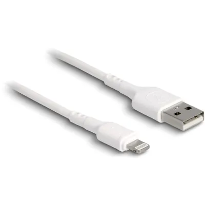 Produktbild von Delock USB Ladekabel für iPhone", iPad", iPod" weiß 30 cm