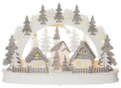 Image de Star Trading 272-17, Figurine décorative lumineuse, Gris, 10 ampoules, LED, 0,08 W, Blanc chaud