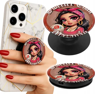 Obrázok produktu pre Prst Popsocket Držiak telefónu / Tablet Módne vzory pre bábiky