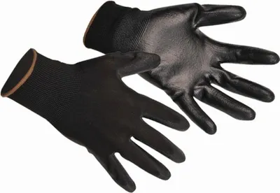 Produktbild von Portwest Arbeitshandschuhe mit PolyurethanBeschichtung (2 Stück/Packung) RW7024 (Xlarge) (Schwarz)
