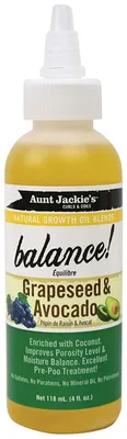 Obrázok produktu pre Rastový olej Aunt Jackie's Grapeseed & Avocado 4oz.