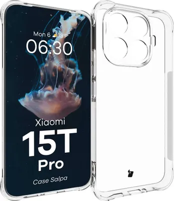 Produktbild von Flexible Handyhülle für Xiaomi 15T Pro, Bizon Case Salpa, Transparent