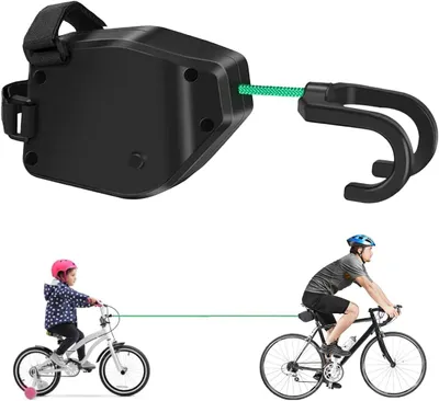 Productafbeelding van Sleepkabel voor fiets - 2,5 m lange sleepkabel voor kinderen - Intrekbaar sleeptouw voor kinderen - E-bike - MTB