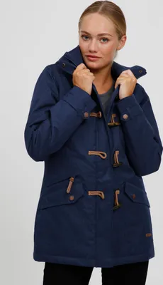 Produktbild von OXMO OXBrooke Damen Winterparka Parka Mantel Im Dufflecoat Stil mit Kapuze