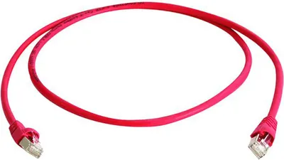 Produktbild von Telegärtner MP8 FS 600 LSZH Crossover BT-0.5, Cat6a, S/FTP (S-STP), RJ-45, RJ-45, Männlich/männlich, Rot