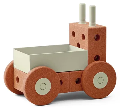 Produktbild von Modu 3-in-1 Baby Walker offenes Spielzeug - Burnt Orange/Dusty Green