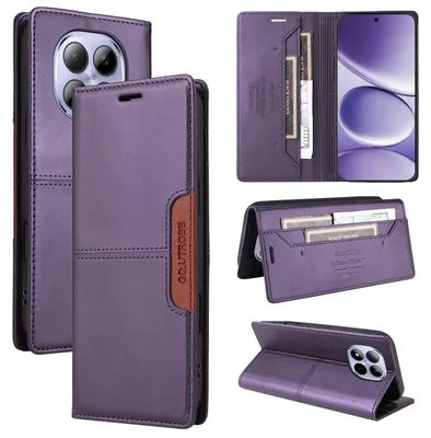 Immagine prodotto di Custodia per Xiaomi Redmi Note 15 Pro 5G, custodia a portafoglio in pelle con scomparto per carte e supporto, viola